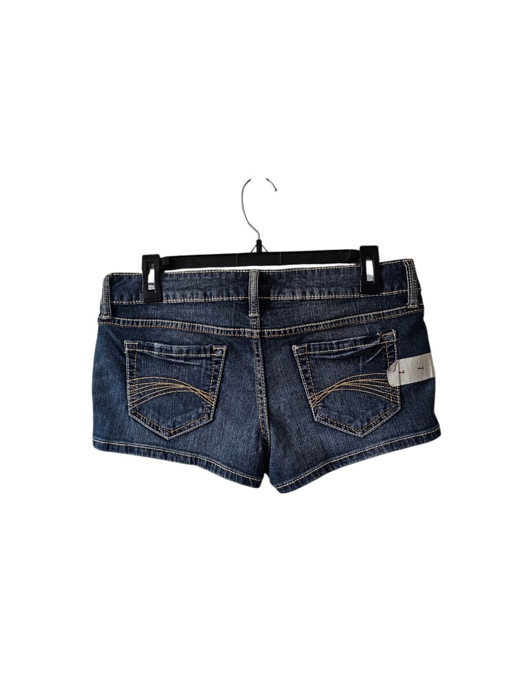 Decree Vintage Y2K Distressed Jean Shorts Size 7 Low Rise Micro Mini Bootie NWT - Picture 2 of 8